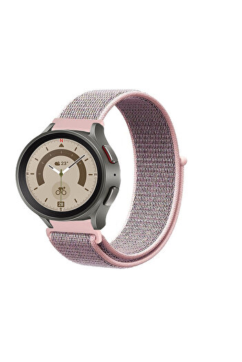 Tagomoon Samsung Galaxy Watch 4 5 6 7 Fe Serisi 40mm Ve 44mm Ile Uyumlu Spor Kumaş Cırt Cırtlı Kordon Kayış