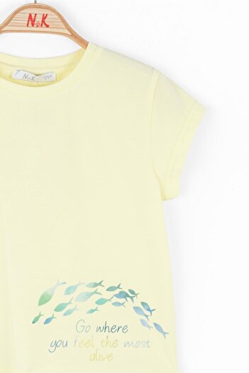 nk kids ETEKUCU FISH PRINTED BODY Κίτρινο