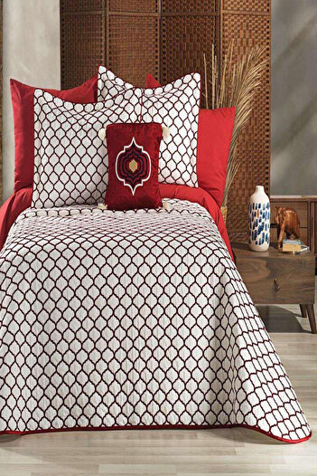 eco concept Double Quilted Embroidered Bedspread - Daily Use, Dowry Design