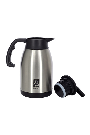 FREDO Big Therm 2 Lt Stainless Steel Inox Tea Thermos, 24 Hours Cold, 12 Hours Hot