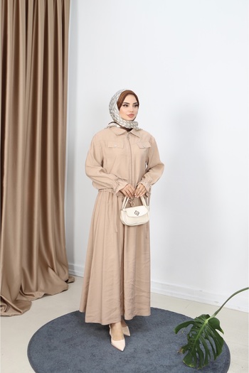 NİSUM MODA Modal Suit with Zippered Skirt