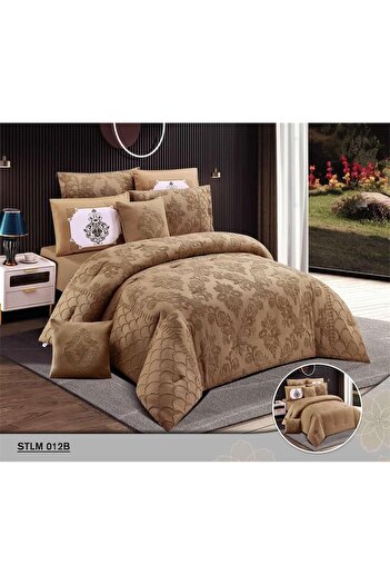 Red Rose A luxurious royal bridal bedspread with an engraved design to add a touch of elegance to your room's decor, size 240*260 cm