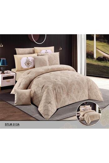Red Rose A luxurious royal bridal bedspread with an engraved design to add a touch of elegance to your room's decor, size 240*260 cm