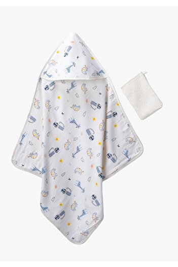 Bebekevi 1040 Muslin Hooded 2 Pack Eraser 75X75 cm