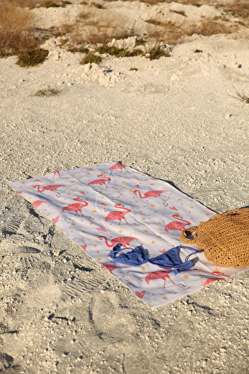Home Cotton Beach Towel and Stylish Beach Bag Set - Summer Beach and Vacation Set