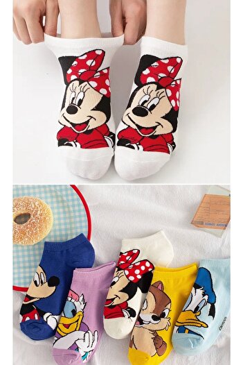 WORTHY SOCKS 5 чифта дамски анимационни памучни модни ботуши Чорапи