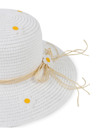 Civil Girls White Girl's Hat - 6-9 Years