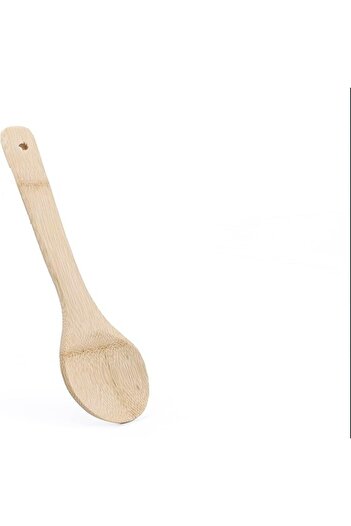 Chefline Natural Bamboo Spoon Eco-Friendly, Durable Kitchen Utensil for Everyday Cooking