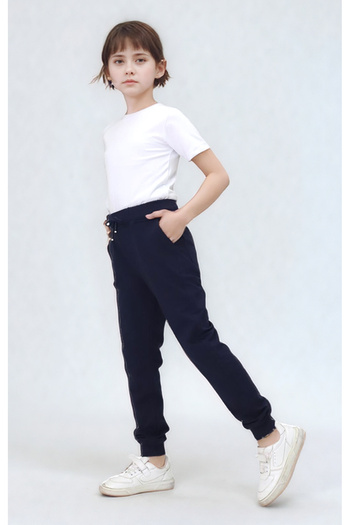 Pantulux Girls' School Pants with Elastic Waist