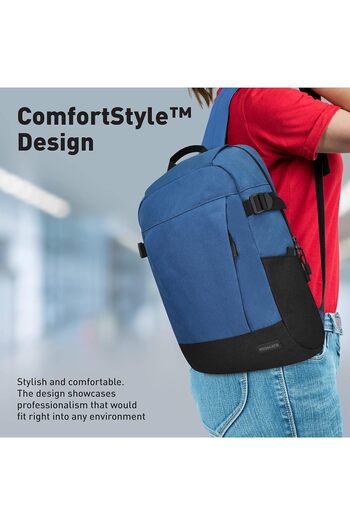 Promate 15.6 Inch Laptop Backpack, Ergonomic Adjustable ComfortStyle Shoulder Bag with Multiple Comp