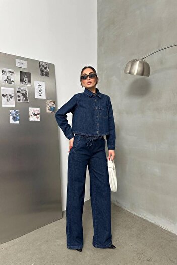 LACARINO 7887 Cămașă de jeans pentru femei