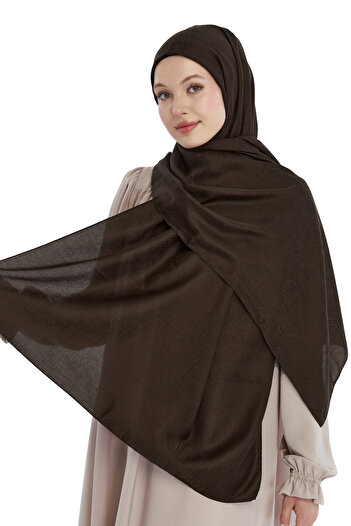 Altobeh Monogram Ethnic Pattern Shawl - Bitter Brown