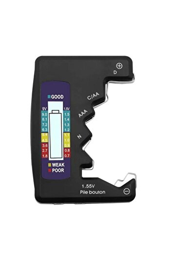 Choice1 black BT-886 Black Portable Battery Capacity Indicator Compact Size Lithium Battery Level Tester Dig