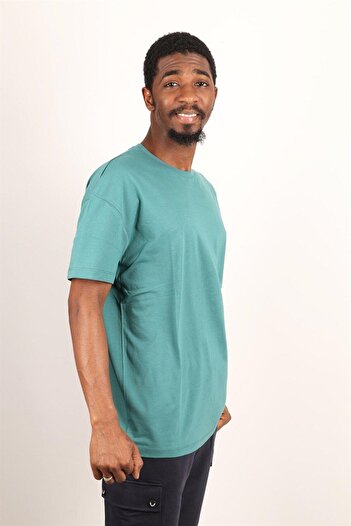 Rich Ανδρικό μπλουζάκι Oversize Crew Neck 100% βαμβακερό