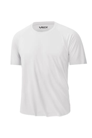 Rich Ανδρικό αθλητικό μπλουζάκι Slim Fit - Πακέτο 3, 100% βαμβάκι, λαιμόκοψη, κοντό μανίκι