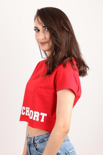 Rich Women's Short Sleeve Crop Blouse