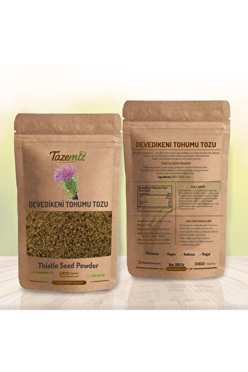 TAZEMİZ Devedikeni Tohumu Unu - Tozu 500gram