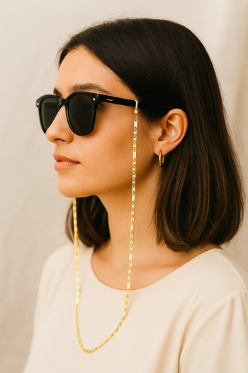 Narflake Stylish Gold Color Tarnish Steel Glasses Rope – Women Men Unisex