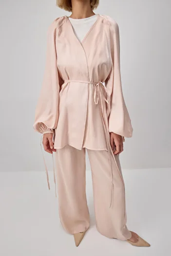 Touché Privé Biye Belt Textured Suit