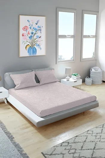 Arte Cotone Lilac Elastic Cotton Premium Sheet Set - Single - Double / King Size