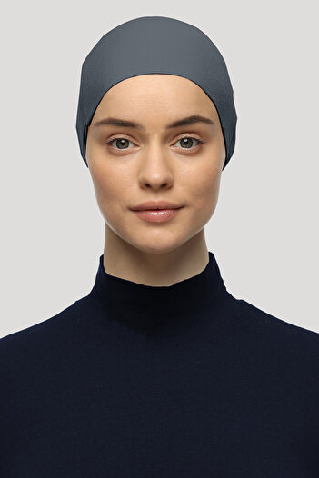 Mesa Charm Women's Hijab Lycra Lace-Up Non-Slip Combed Cotton Bonnet Smoked