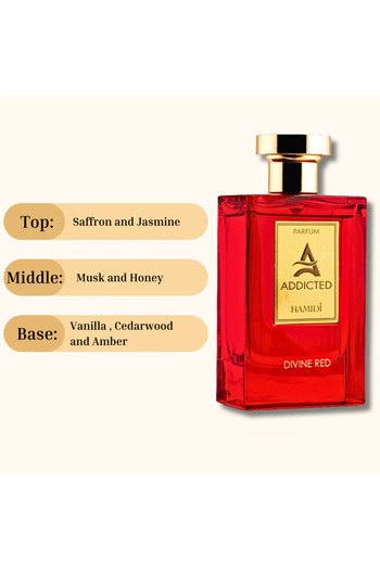 Hamidi ADDICTED DIVINE RED By ,Warm & Spicy, Unisex, 110 ML
