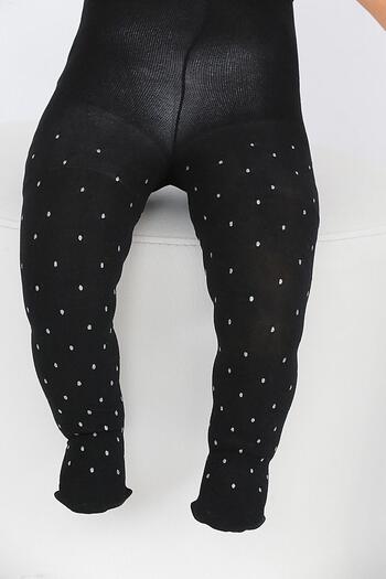 Daymod Punto Baby Pantyhose Black