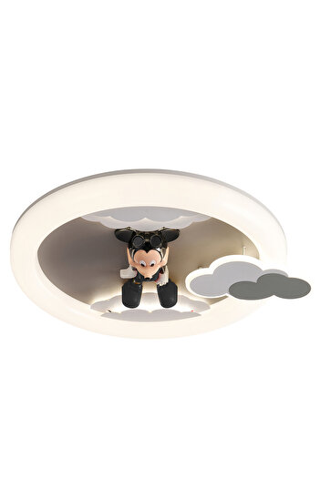 Apliqa Moddy Ledli Mickey Desenli Plafonyer Çocuk Odası Avize