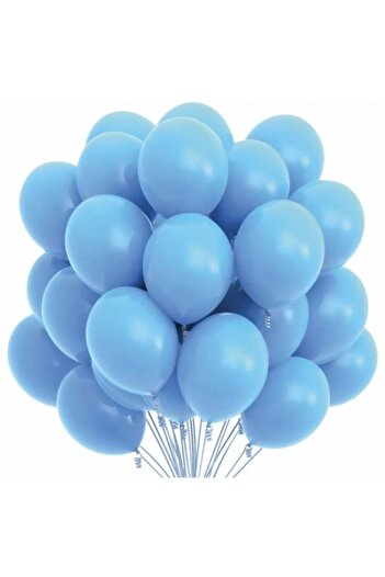 Deniz Party Store Pastel Mavi Latex Balon 10 Adet