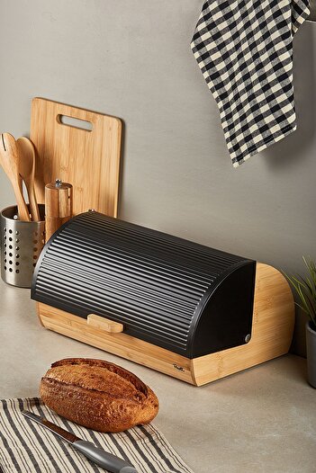 Perotti Clemento Bamboo Bread Cabinet