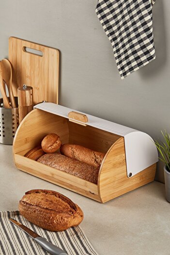 Perotti Clemento Bamboo Bread Cabinet