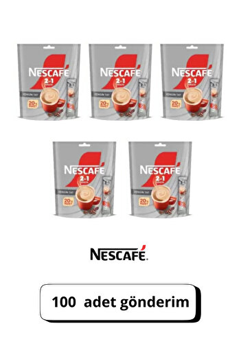 Nescafe 2'si 1 Arada 20'li X 5 Adet