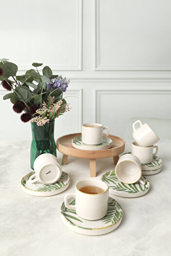 Keramika Forest Stackable Tea Set 12 Pieces for 6 People 23053-54