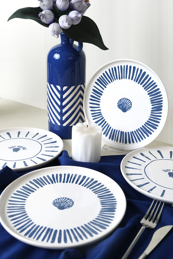 Keramika Ocean Muse Nordic Cake Plate 22 cm 4 Pieces 22953-54