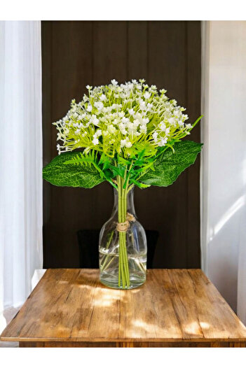 MD Aspiz Flowers Artificial Luxury gypsophila bridal bouquet Gypsophila flower plastic _ivy Tree Rose dry Blossom home new year