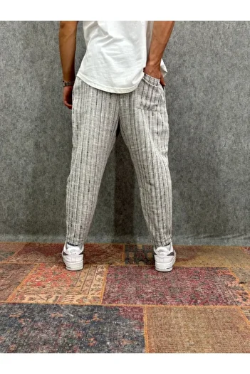 FıttingRoom Bohemian Patterned Baggy Trousers with Elastic Waist
