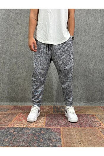 FıttingRoom Bohemian Dot Patterned Baggy Trousers with Elastic Waist