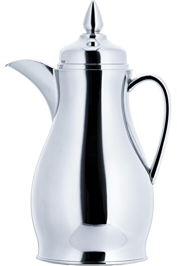 ALSAIF Nwahl Coffee Vacuum Flask, leak-proof and keeps drinks hot, 0.75Liter, Chrome