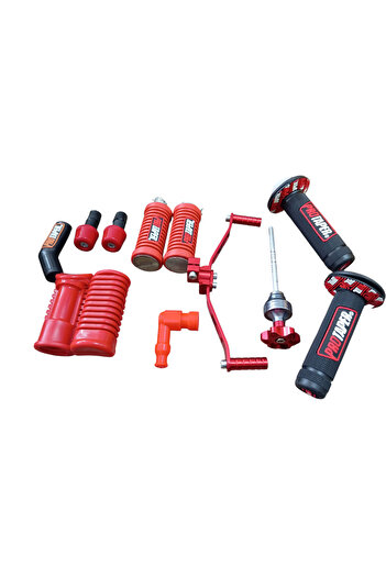 Protaper CG KUBA FALCON MODİFİYE SET KİRMİZİ VİTES PEDALI BASAMAKLAR ELCİK VS