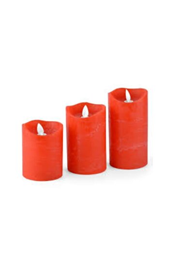 Alicom Solutions Set 3 LED candles red