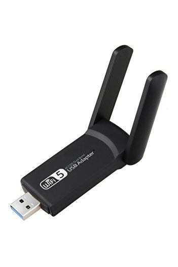 OEM Adaptor Wireless Dual-Band, Wifi Ethernet, 2.4 Ghz - 5Ghz, 1300 Mbps, USB 3.0, 2 Antene, Compatibil