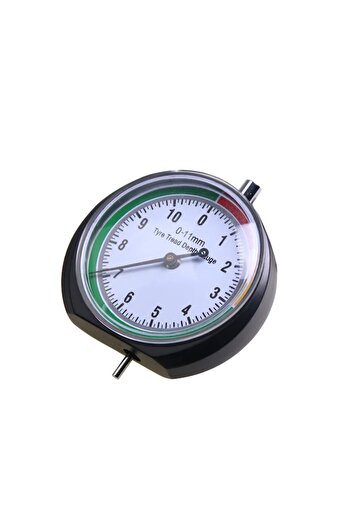 OEM Mechanical Indicator for Tire Tread Depth, Metallic, Measurement Range 0-11 mm, Black