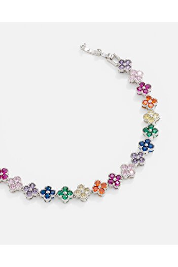 LONDONACS Steel Flower Patterned Bracelet