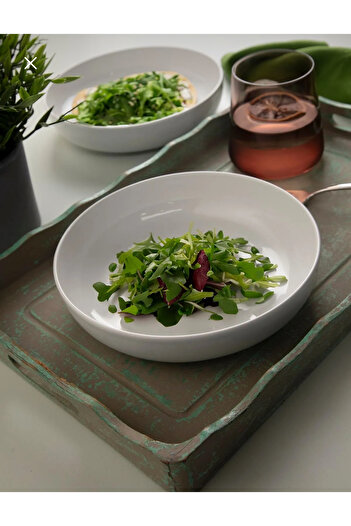 Kulvar Set of 2 Pearl Mood Kütahya Series 20cm Salad Plates