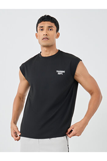 Styli Front and Back Print Oversized Cap Sleeve Drop Armhole Tank
