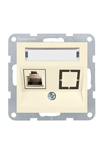 PANASONIC MECANISM PRIZĂ CAT5e cu ETICHETĂ KARRE PLUS 55 BEJ