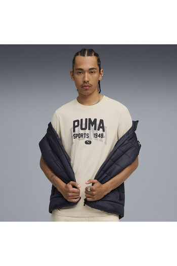 Puma Γραφικό μπλουζάκι Varsity για άνδρες