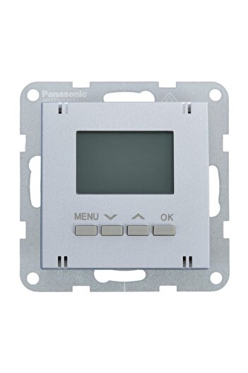 PANASONIC Digital Room Thermostat Mechanism for Heating-Cooling Karre Plus 55 Silver