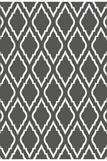 Oriental Weavers Living room/bedroom carpet, Helsinki Geometric Grey, BCF,OW Scandic 2663,KS2,E (67 x 120 cm)
