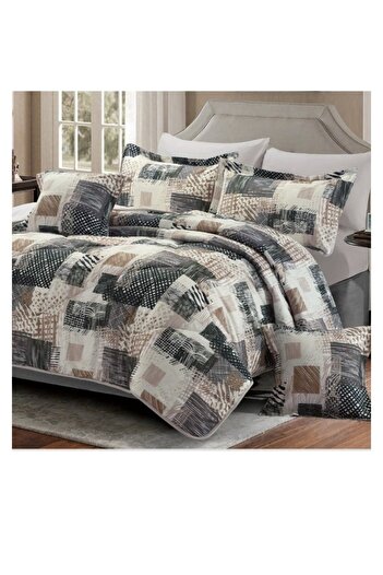 smart home Double-sided duvet set, 8-piece duvet, size 240x260 cm, filling (350 g/m²), microfiber